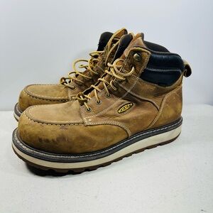 Keen Men's 6" Cincinnati Composite Toe Work Boots 1023239D Brown Size 13EE